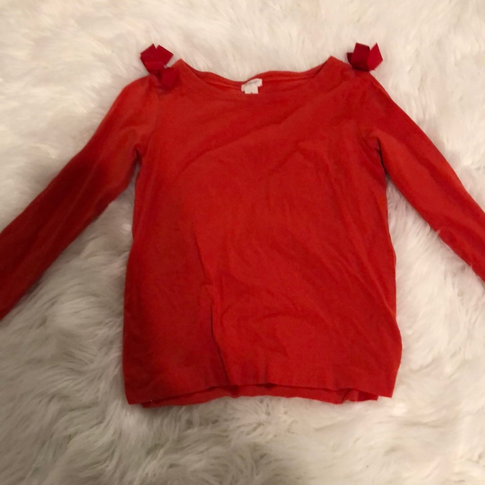 Cute ribbon long tee; worn before; smoke free home